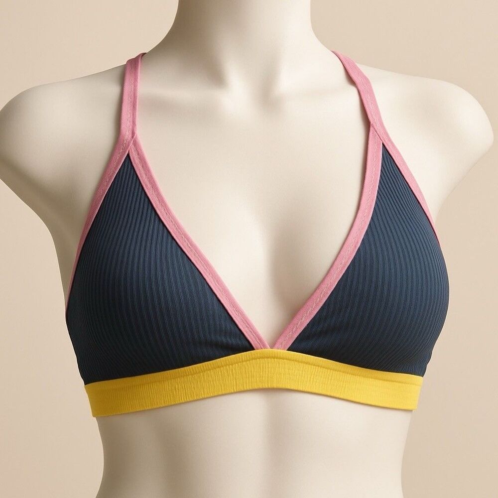 jessica simpson Women's Chop & Change X Back Full Support Triangle Bikini Top L